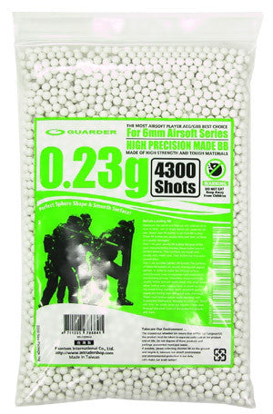 Guarder High Precision Made - 0.23g BB Pellets (4300 rounds, Bag)
