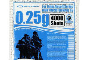 Guarder High Precision Made - 0.25g BB Pellets (4000 rounds, Bag)