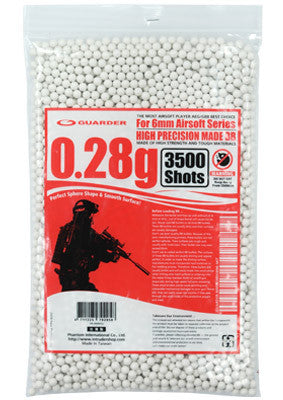 Guarder High Precision Made - 0.28g BB Pellets (3500 rounds, Bag)