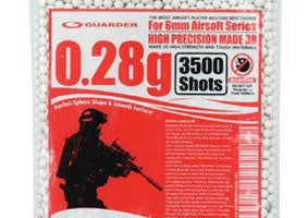 Guarder High Precision Made - 0.28g BB Pellets (3500 rounds, Bag)