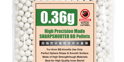 Guarder High Precision Made - 0.36g BB Pellets (1000 rounds, Bag)