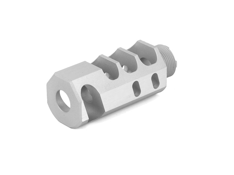 Airsoft Masterpiece 2" Compensator Type 8 - (Silver)