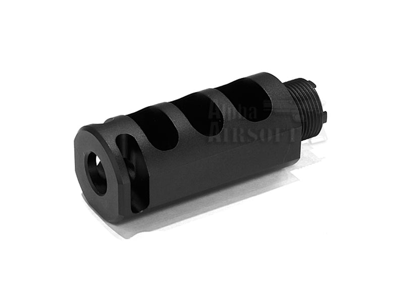 Airsoft Masterpiece 2" Compensator (Round) Type 5 - Black