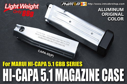 Guarder Aluminum Magazine Case for MARUI HI-CAPA 5.1 (Phantom/Alum. Original Color)