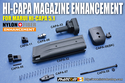 Guarder Magazine Base for MARUI HI-CAPA 5.1 (Black)