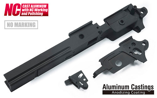 Guarder Aluminum Frame for MARUI HI-CAPA 4.3 (4.3 Type/NO Marking/Black)