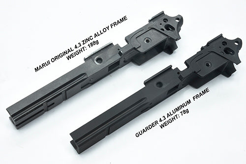 Guarder Aluminum Frame for MARUI HI-CAPA 4.3 (4.3 Type/STI 2011/Black)