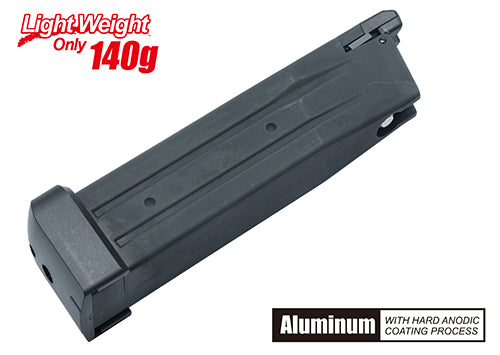 Guarder Light Weight Aluminum Magazine For MARUI HI-CAPA 5.1 (Black)
