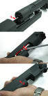 Guarder Aluminum Slide & Frame for MARUI Desert Eagle .50 - (CERAKOTE Black)