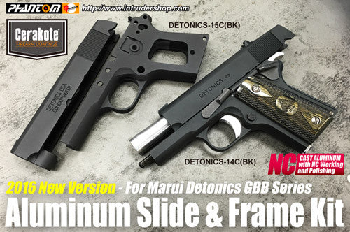 Guarder Aluminum Kit for MARUI DETONICS.45 -2016 New Version (Cerakote Black/Early Marking)
