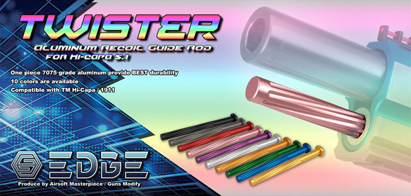 EDGE "Twister" Recoil Guide Rod For Hi-CAPA 5.1 (Blue)