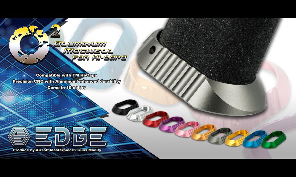 EDGE "O2" Aluminum Magwell for Hi-CAPA (Gold)
