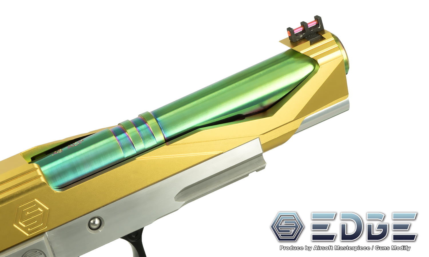 EDGE Custom “.45ACP” Stainless Steel Outer Barrel for Hi-CAPA 5.1 (Rainbow)