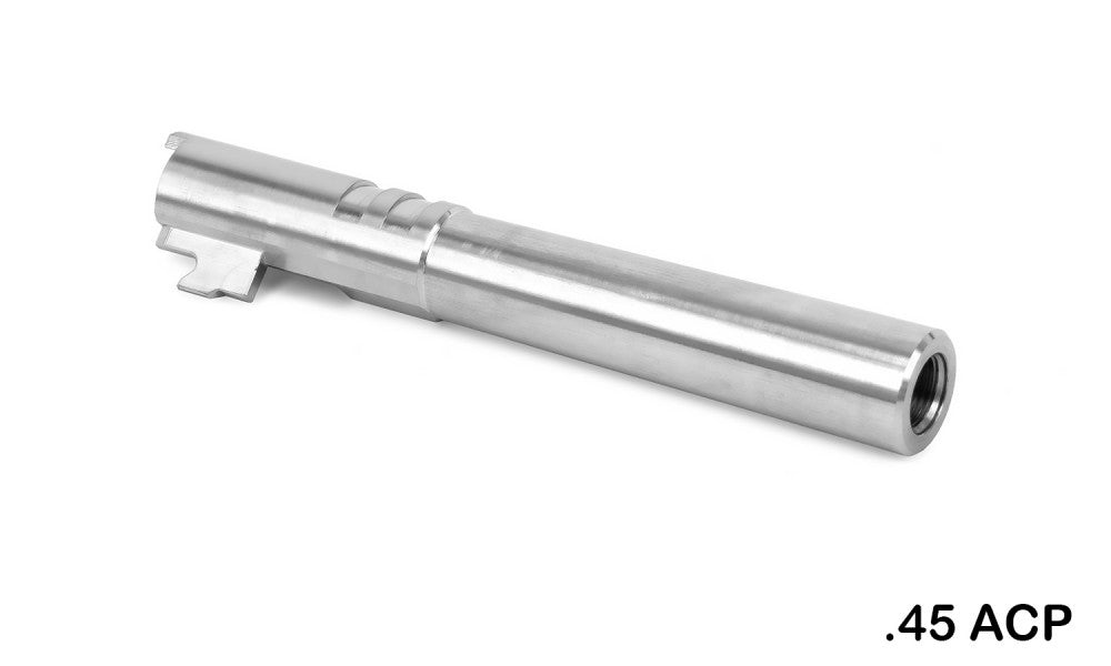 EDGE Custom “.45ACP” Stainless Steel Outer Barrel for Hi-CAPA 5.1 (Silver)