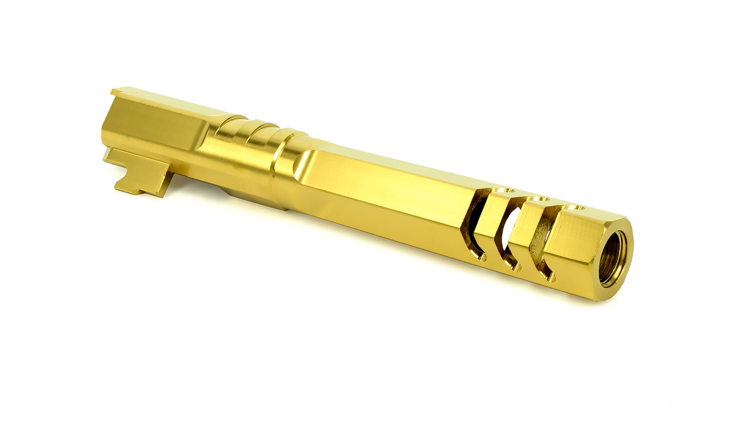 EDGE Custom “HEXA” Stainless Steel Outer Barrel for Hi-CAPA 5.1 (Gold)