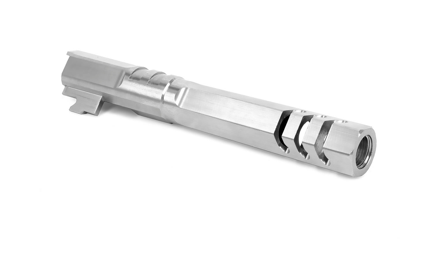 EDGE Custom “HEXA” Stainless Steel Outer Barrel for Hi-CAPA 5.1 (Silver)