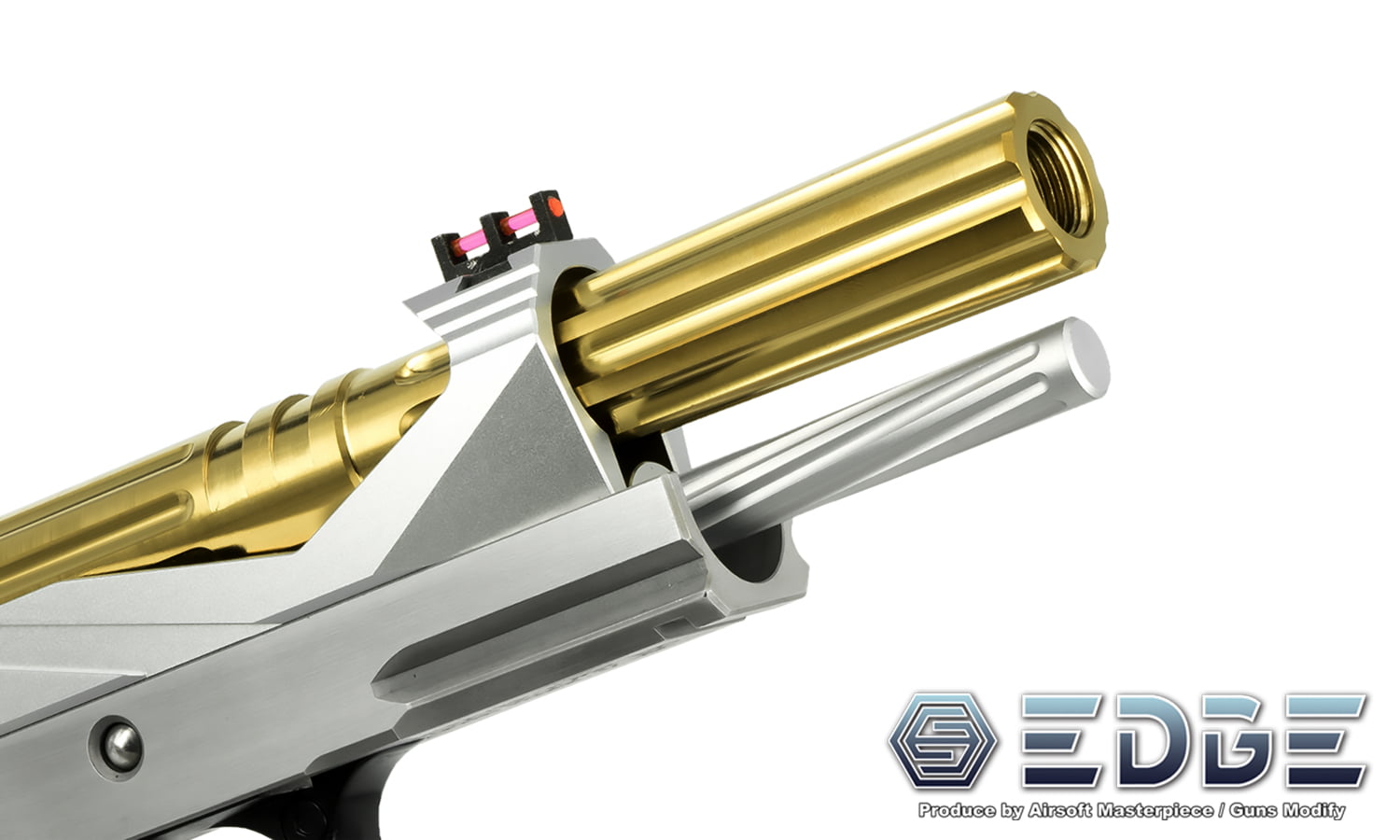 EDGE “WARP” Stainless Steel Outer Barrel for Hi-CAPA 5.1 (Gold)