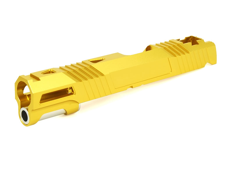EDGE Custom "AQUA" Aluminum Standard Slide for Hi-CAPA/1911 (Gold)