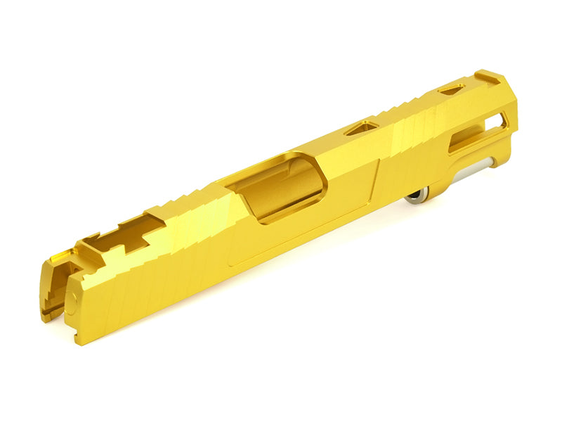 EDGE Custom "AQUA" Aluminum Standard Slide for Hi-CAPA/1911 (Gold)