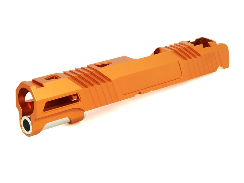 EDGE Custom "AQUA" Aluminum Standard Slide for Hi-CAPA/1911 (Orange)