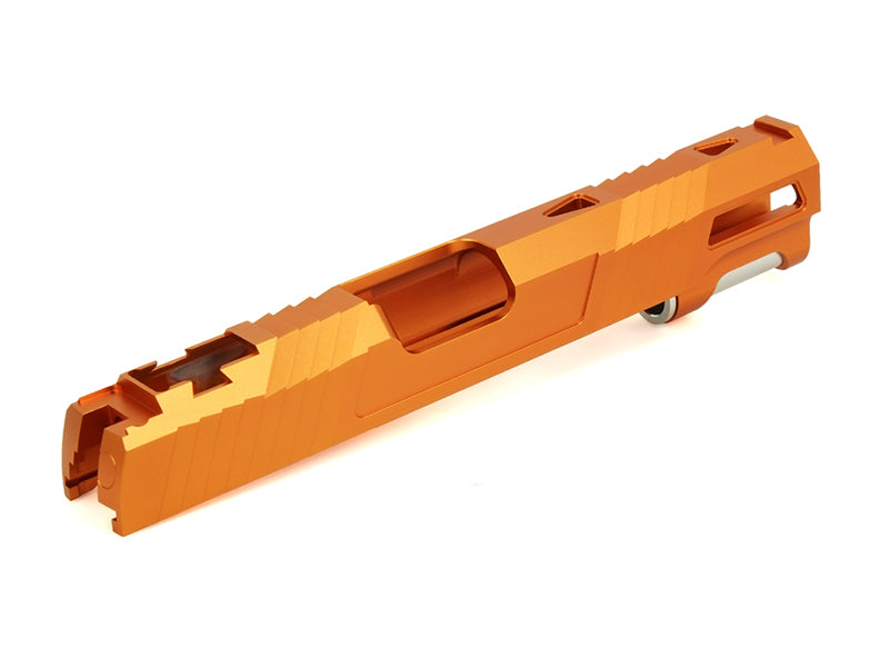 EDGE Custom "AQUA" Aluminum Standard Slide for Hi-CAPA/1911 (Orange)