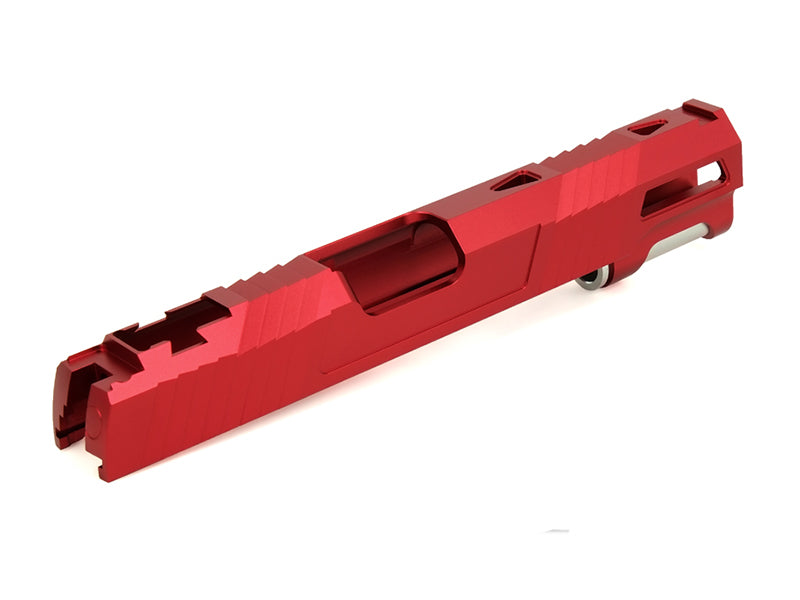 EDGE Custom "AQUA" Aluminum Standard Slide for Hi-CAPA/1911 (Red)