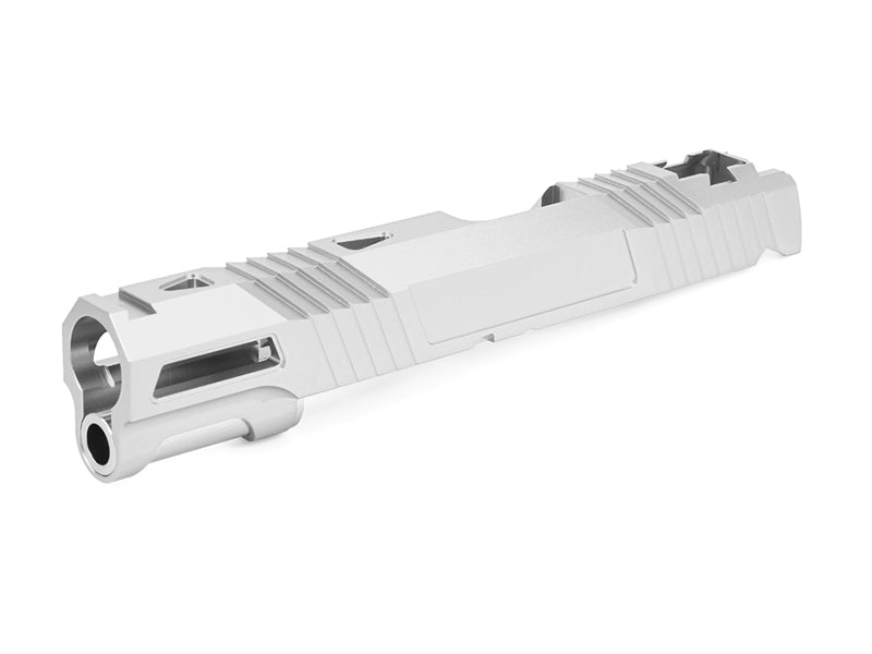 EDGE Custom "AQUA" Aluminum Standard Slide for Hi-CAPA/1911 (Silver)
