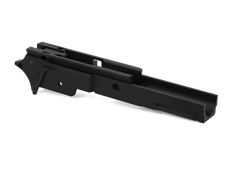 Airsoft Masterpiece Aluminum Frame - No Marking 3.9 with Tactical Rail (Black)