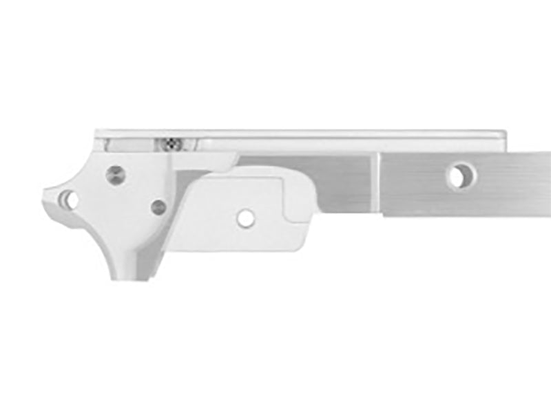 Airsoft Masterpiece Aluminum Frame - No Marking 3.9 with Tactical Rail (Silver)