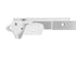 Airsoft Masterpiece Aluminum Frame - No Marking 3.9 with Tactical Rail (Silver)