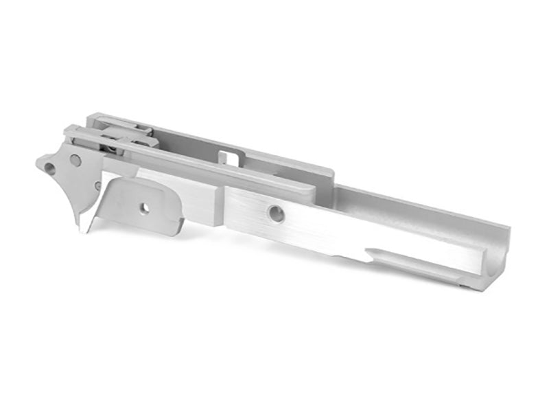 Airsoft Masterpiece Aluminum Frame - No Marking 3.9 with Tactical Rail (Silver)