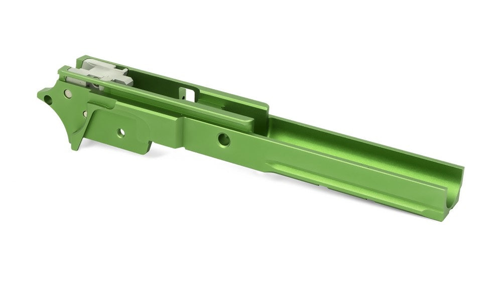 Airsoft Masterpiece 4.3″ Aluminum Advance Frame with Tactical Rail for Hi-CAPA 4.3 (Green)