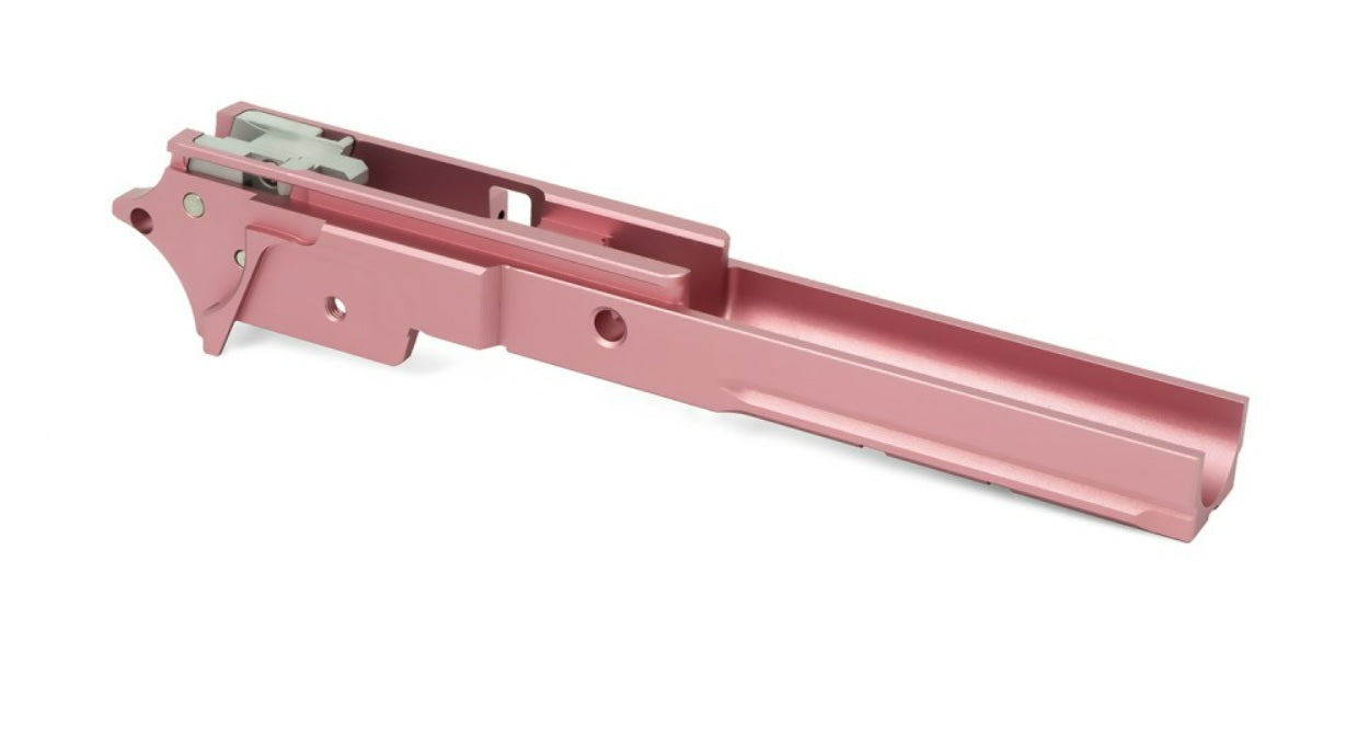 Airsoft Masterpiece 4.3″ Aluminum Advance Frame with Tactical Rail for Hi-CAPA 4.3 (Pink)