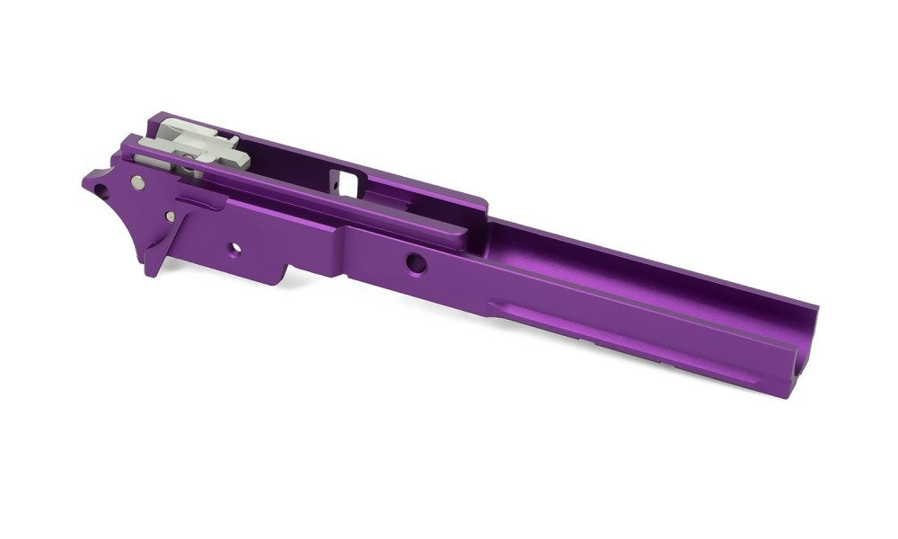 Airsoft Masterpiece 4.3″ Aluminum Advance Frame with Tactical Rail for Hi-CAPA 4.3 (Purple)