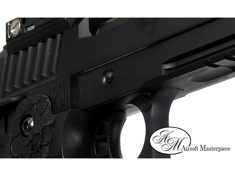 Airsoft Masterpiece Aluminum Frame - STI 3.9 with Tactical Rail (Black)
