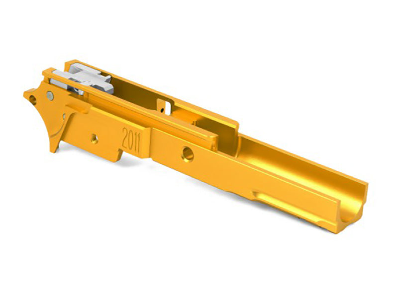 Airsoft Masterpiece Aluminum Frame - STI 3.9 with Tactical Rail (Gold)