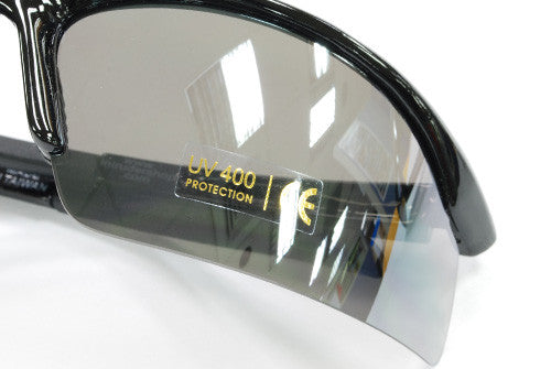 Guarder C6 Polycarbonate Eye Protection Glasses - Polished Black