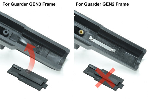 Guarder Series No. Tag Set for MARUI G17 (Blank, Early Type)