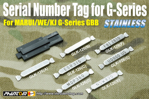 Guarder Series No. Tag Set for MARUI G17 (Early Type)