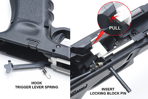 Guarder G17/18C/22/34 New Generation Frame Rail Mount (Black)