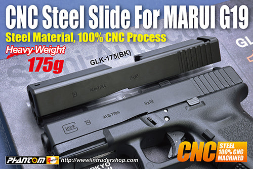 Guarder Steel CNC Slide for MARUI G19 Gen3 (Black)