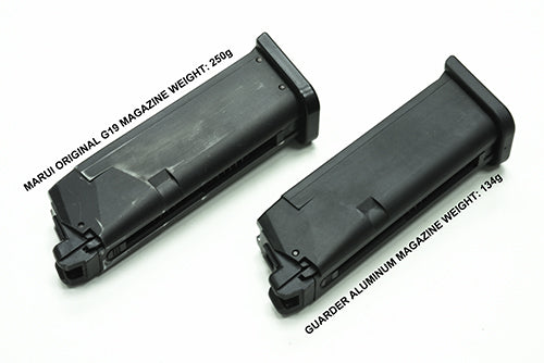 Guarder Aluminum Magazine Case/Base for MARUI G19 (Black)