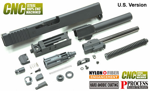 Guarder G17 Gen2 Steel Slide Complete Set (2020 New Ver./U.S. Ver./Black )