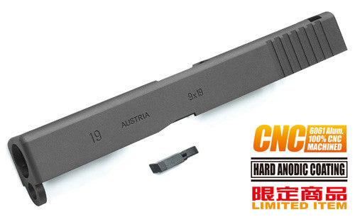 Guarder 6061 Aluminum CNC Slide for KJWORK G19 - Black