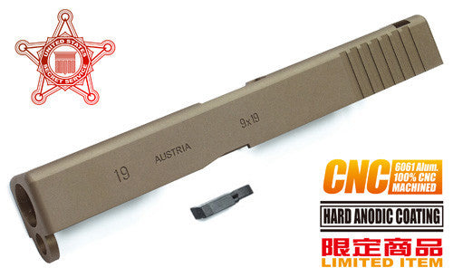 Guarder 6061 Aluminum CNC Slide for KJWORK G19  S.S.A (TAN