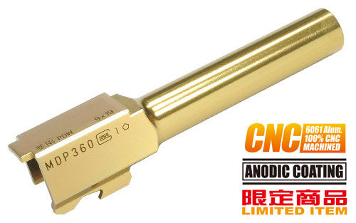 Guarder Aluminum CNC Titanium Golden Outer Barrel for KJ G19 -A Type