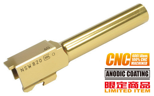 Guarder Aluminum CNC Titanium Golden Outer Barrel for KJ G23 -B Type