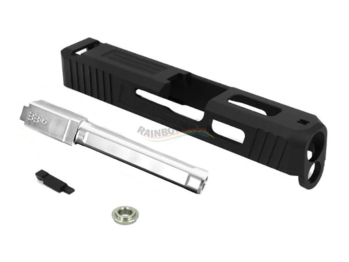 GunsModify S-Style Aluminum CNC Slide W/ KKM Silver Barrel for Marui G18C GBB