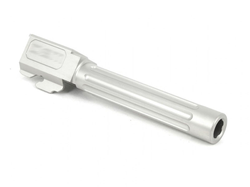 GunsModify DEM 17 Stainless Fluted Barrel for Marui G17 (Silver)