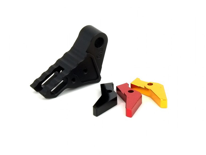 GunsModify "Wave Type" Aluminum Adjustable Trigger for Maru / Umarex G-Seires GBB (Black)